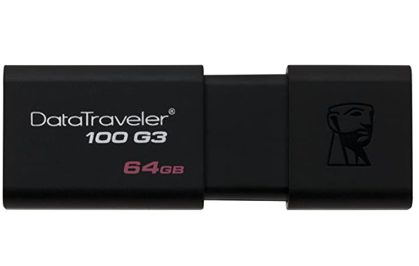 Kingston_DT100G3/64GB_Data_traveler_100_G3_USB_3.0_Flash_Drive_64GB_Black
